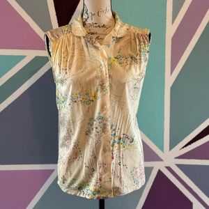 Vintage Floral Button Up